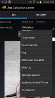calculatrice âge aboiements capture d'écran 1