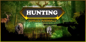 Animais reais da selva de caça