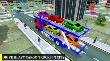 Transport Car Cargo Truck driver: transport games capture d'écran 2