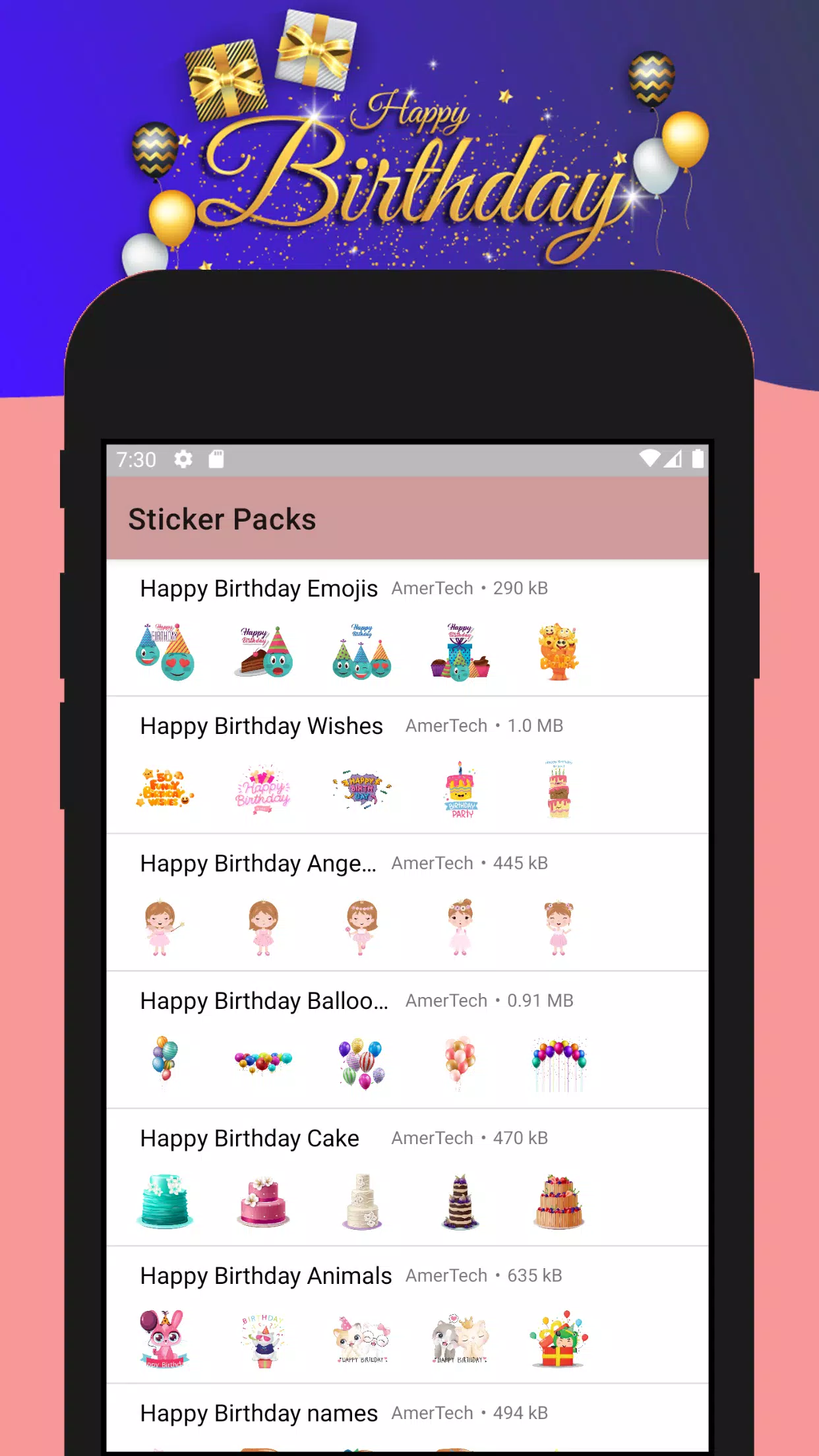 Happy Birthday Font For Whatsapp Happy Birthday Stickers For Whatsapp Apk For Android Download