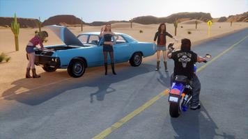 Motorcycle Long Road Trip Game captura de pantalla 1