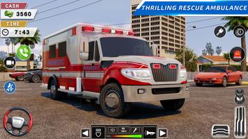 Sauver Ambulance Américain 3D capture d'écran 1