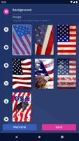 American Flag Wallpapers Affiche