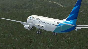 Garuda Indonesia Pesawat Simul पोस्टर