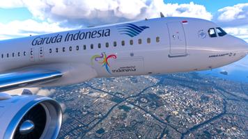 Garuda Indonesia Pesawat Simul ảnh chụp màn hình 1