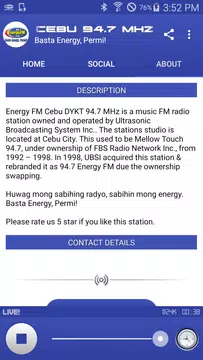 Screenshot 3 for Energy FM Cebu 94.7 Mhz