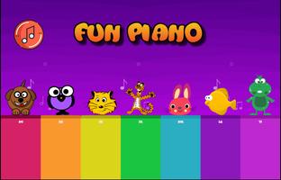 Piano divertido para crianças Cartaz