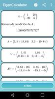 CALCULADORA VALORES PROPIOS captura de pantalla 1