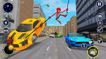 Spider Stickman 3D Spider Game capture d'écran 2