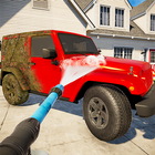Auto wasch reinigen Simulator Zeichen
