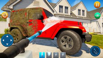 Auto wasch reinigen Simulator Plakat