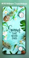 Tropical | Summer Wallpaper Background 4K Affiche