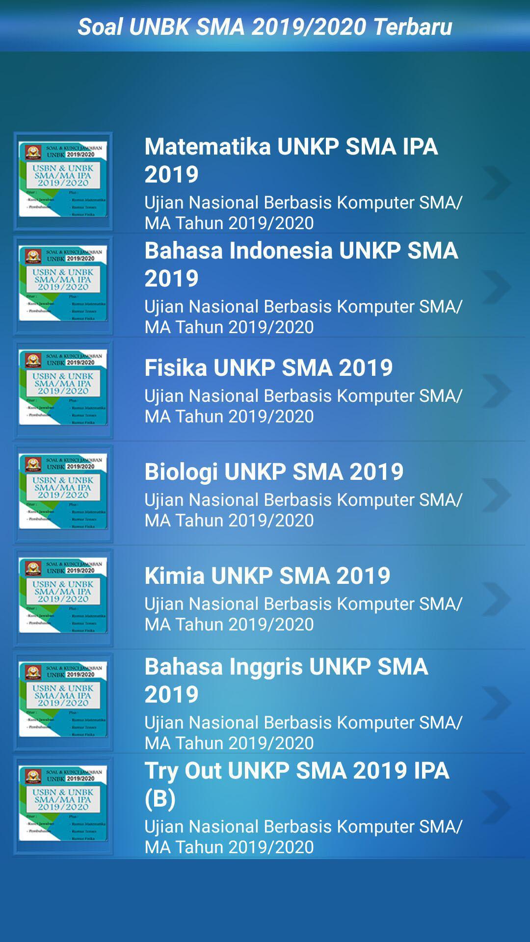 Soal Unbk Sma Ma 2019 2020 Jurusan Ipa For Android Apk Download