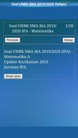 Soal UNBK SMA MA 2020/2021 (Jurusan IPA) capture d'écran 2