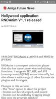 Amiga Future News screenshot 1