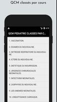 QCM Pédiatrie classés par cours screenshot 2
