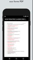 QCM Pédiatrie classés par cours screenshot 3