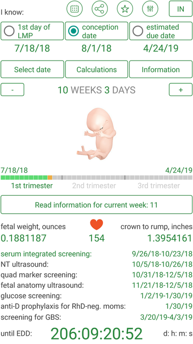 Pregnancy Due Date Calculator screenshot 12