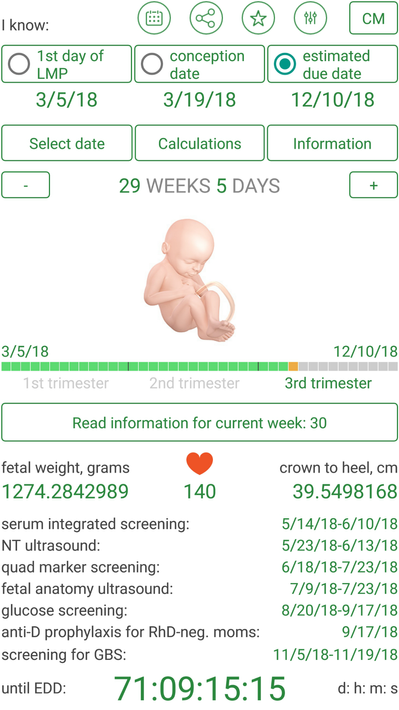 Pregnancy Due Date Calculator screenshot 14