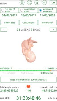 Pregnancy Due Date Calculator and Calendar 截图 11