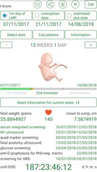 Pregnancy Due Date Calculator and Calendar 截图 15