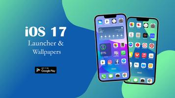 iOS 17 Launcher & Wallpapers Affiche