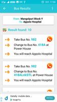 Delhi Bus & Delhi Metro Route capture d'écran 3