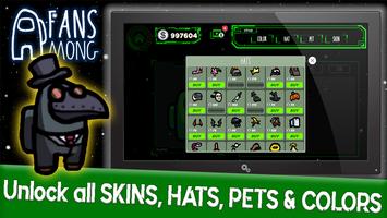 برنامه‌نما Among Us skins simulator and Guide عکس از صفحه