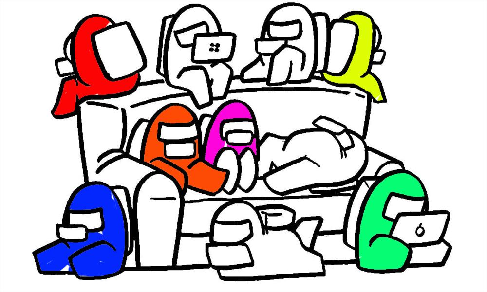among us coloring pages impostor among us coloring pages free