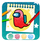 Glitter Among us Coloring Book icon