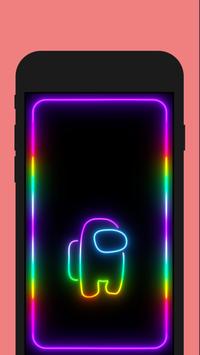 photo Neon Amung Us Wallpaper among us 3d wallpaper impostor lock