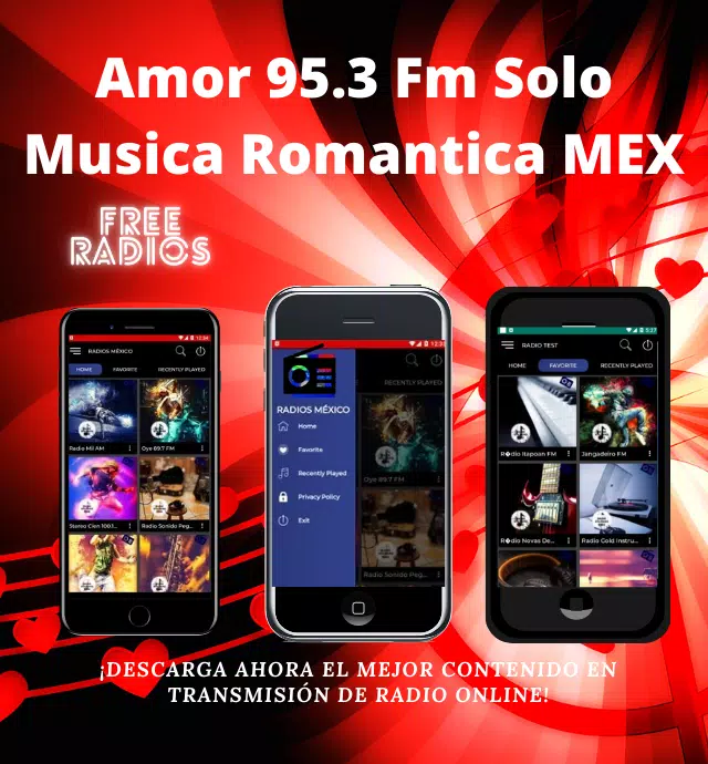Amor 95.3 Fm Solo Musica Romantica MEX APK pour Android Télécharger