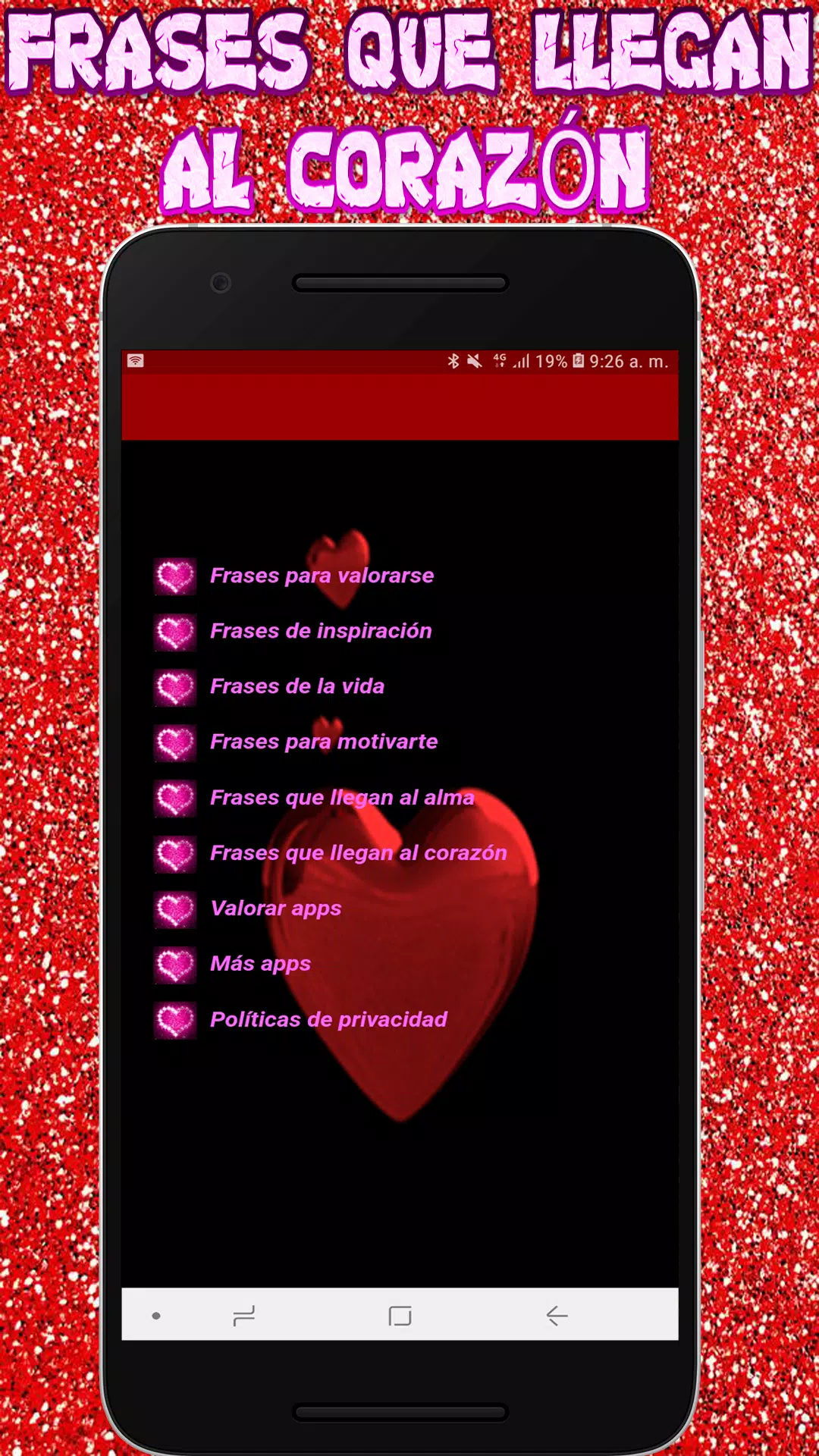Descarga de APK de frases que llegan al corazon para Android