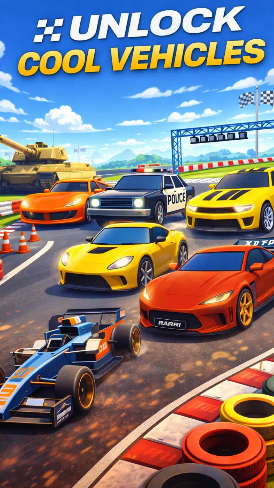 Split Speed: Dual Car Racing