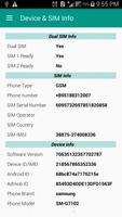 Device & SIM Info Affiche