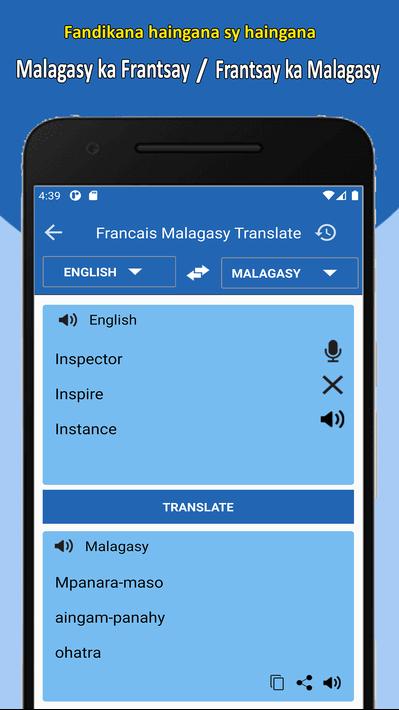 Download do APK de Malagasy French Translator para Android