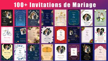 Carte d'Invitation de Mariage Affiche