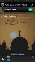 Audio Quran by Fares Abbad capture d'écran 1
