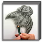 Desenho de cabelo realista ícone