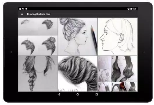 Download do APK de Como desenhar cabelos realistas para Android