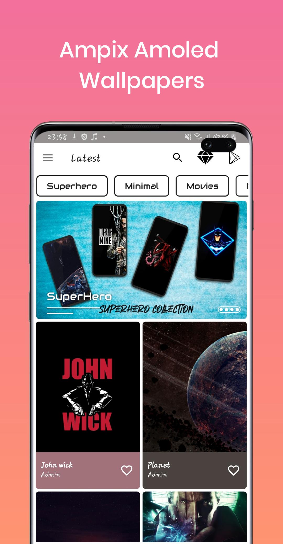Ampix - 4K AMOLED Wallpapers and Black Backgrounds APK for Android Download
