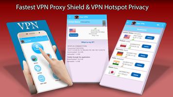 Fastest VPN Proxy Shield & VPN Hotspot Privacy Cartaz