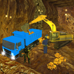 上坡黄金运输卡车挖掘机模拟器
