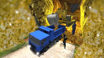 Uphill Gold Transporter Truck Excavator Simulator poster