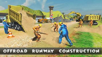 Uphill Runway Builder Construction de l'aéroport Affiche