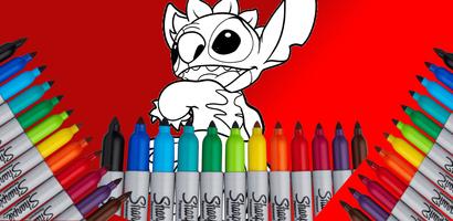 Blue Koala Coloring Book Cartaz