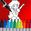 Princess Peach Coloring Book