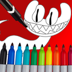 Rainbow Friend 2 Coloring Book иконка