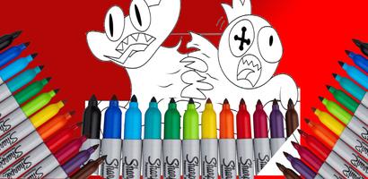 Rainbow Friend 2 Coloring Book скриншот 1