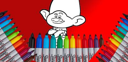 Trolls Coloring Book screenshot 1